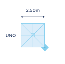 Größe: Uno 2,50m