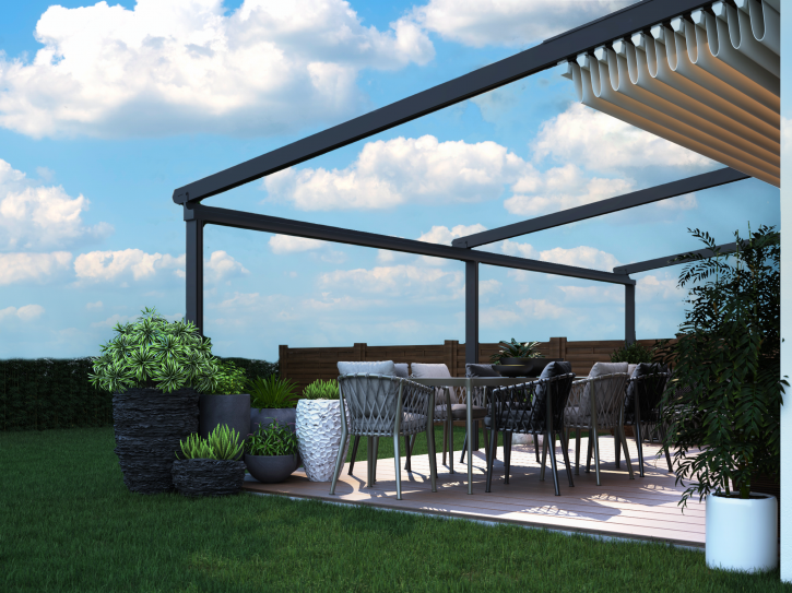 Pergola Faltmarkise | 4m x 3m