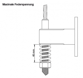 Senkrechtmarkise mit Seilspannung