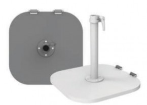 Aspan Stahlsockel mit Rollen