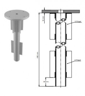 Befestigungsset-Fundament