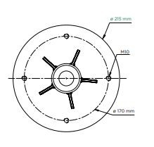 Befestigungsset-Fundament