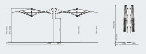 Dual T | 300 X 600 cm | Starwhite | T9N-Anthrazitgrau