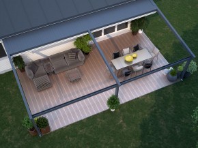 Pergola Faltmarkise | 4m x 3m