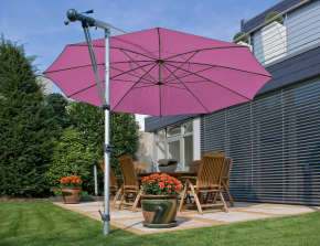 MEZZO | Ø-250cm | Sonderausstattung mit Höhenverstellung MH  | 580 weiß, gelb/grau