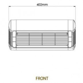 TANSUN Monaco Single 1,5 kW Silber
