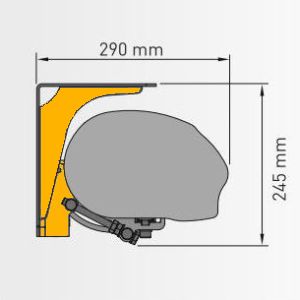1 zusaetzliche Halterung | Deckenmontage | + EUR 179,-