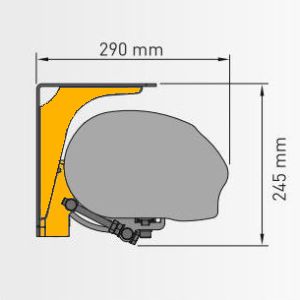 1 zusaetzliche Halterung | Deckenmontage | + EUR 90,-